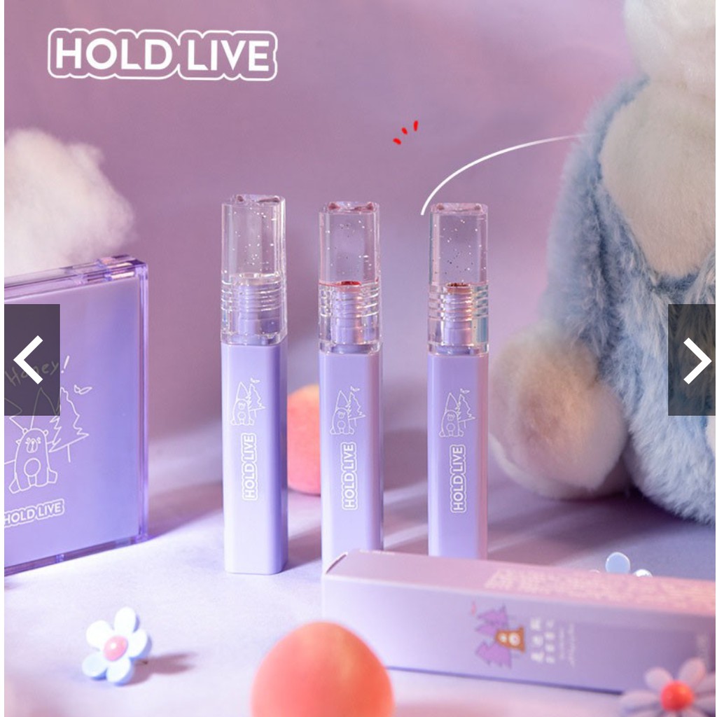 Son kem lì nội địa trung Hold Live tím Maddie Bear chính hãng HL460