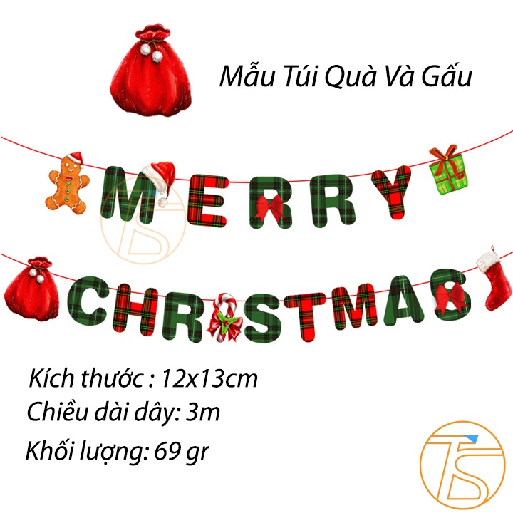 Dây Chữ Treo Trang Trí Noel, Merry Christmas Nhiều Mẫu Cho Dịp Giáng Sinh Chúc Mừng Năm Mới 2024