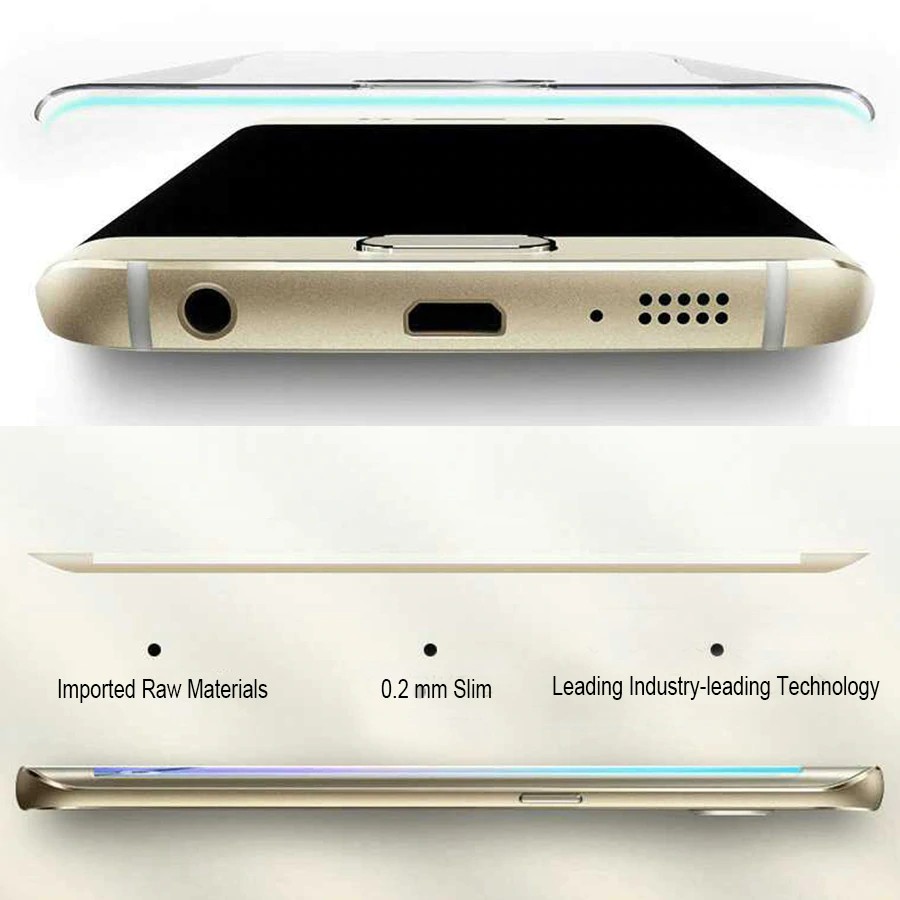 Miếng Dán Cường Lực 4D Full Màn cho Samsung Galaxy S7 (Đen)