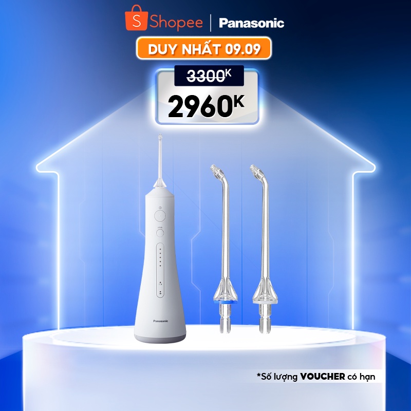 Combo Máy Tăm Nước Cầm Tay Panasonic Công Nghệ Siêu Âm EW1511+Đầu thay thế WEW0983X401