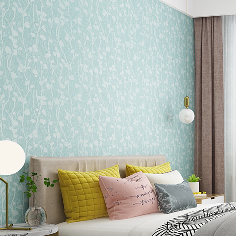 Tập decal giấy dán tường màu hồng khổ 45cm keo sẵn
