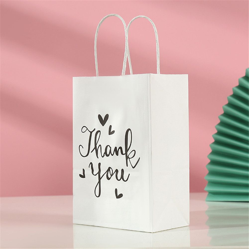 Túi Giấy Đựng Quà In Chữ Thank You Có Tay Cầm