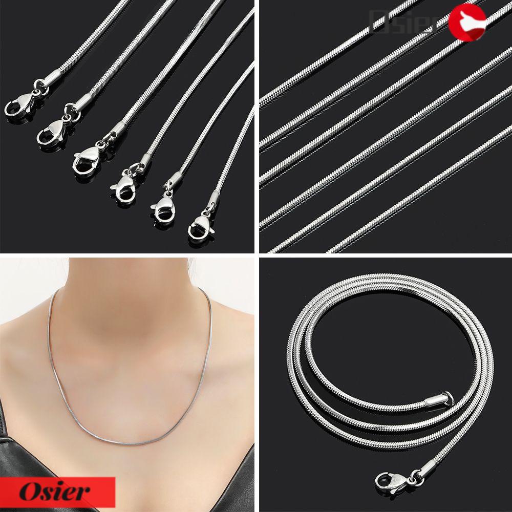 Vòng cổ Bằng Thép Không Gỉ OSIER1 Cá Tính 2mm|Bảng Màu Sắc Phong Cách Hiphop Cá Tính