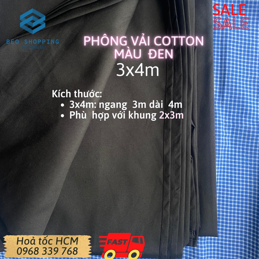 Phông vải cotton đen, trắng, xanh lá chất vải cotton cao cấp dùng để chụp hình, chụp sản phẩm, quay video cho studio