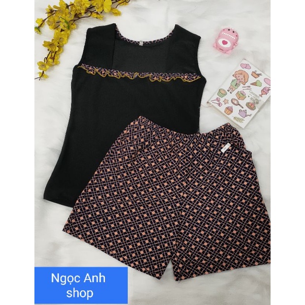 Bộ đùi phối thun solen nhung ,gân tầm ý ,aty loại 1