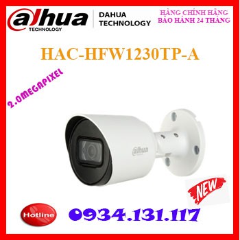 Camera HDCVI hồng ngoại 2.0 Megapixel DAHUA HAC-HFW1230TP-A