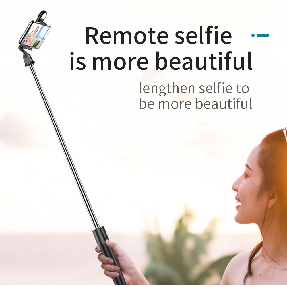 Gậy Chụp Ảnh Selfie K10S Tích Hợp Đèn Led siêu sáng