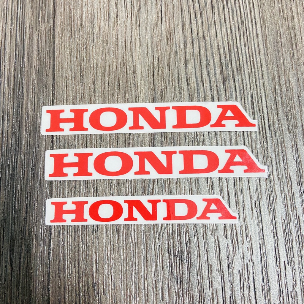 (TEM HONDA IN UV) Bộ sưu tập tem chữ HONDA độ màu, 03 chữ HONDA trên 1 bộ