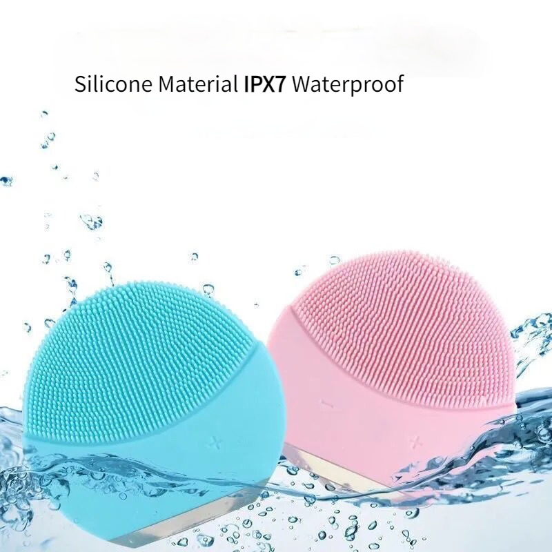 (Hàng Mới Về) Máy Rửa Mặt Silicone Chạy Điện Loại Bỏ Mụn Đầu Đen Chăm Sóc Da