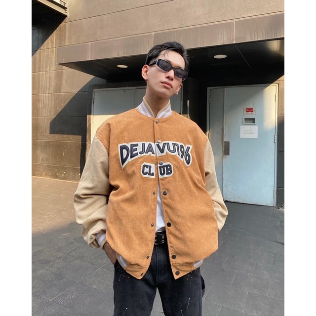 Áo varsity jacket DEJAVU.196 12/ Sand