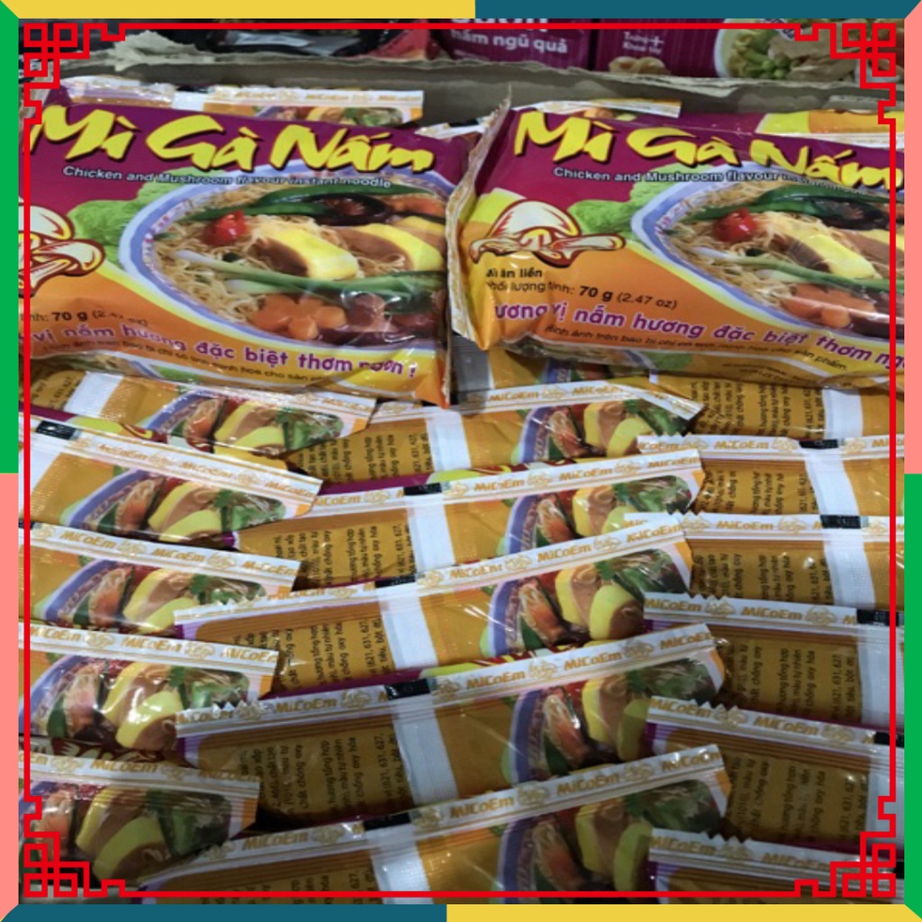 Thùng Mì Gà Nấm 30 Gói x 70g