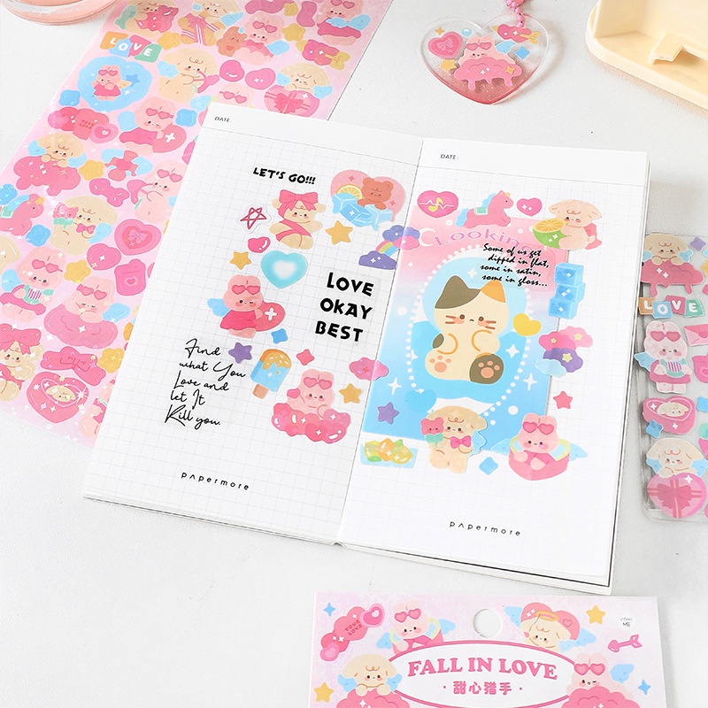 1 Tấm Sticker Dán Tường Hình Động Vật Dễ Thương