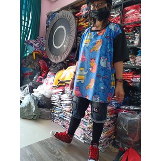 áo thun bigsize unisex[cáo xanh] KY99
