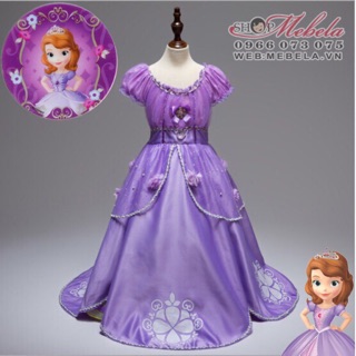 V780 Váy công chúa cổ tích Sofia cho bé 14-36kg