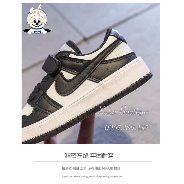 Giày Thể Thao Sneaker TMT Cao Cấp cho bé - 2 màu đen, trắng