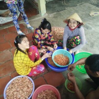 Tôm khô nhà làm  Bạc Liêu ( tôm sú, tôm đất)