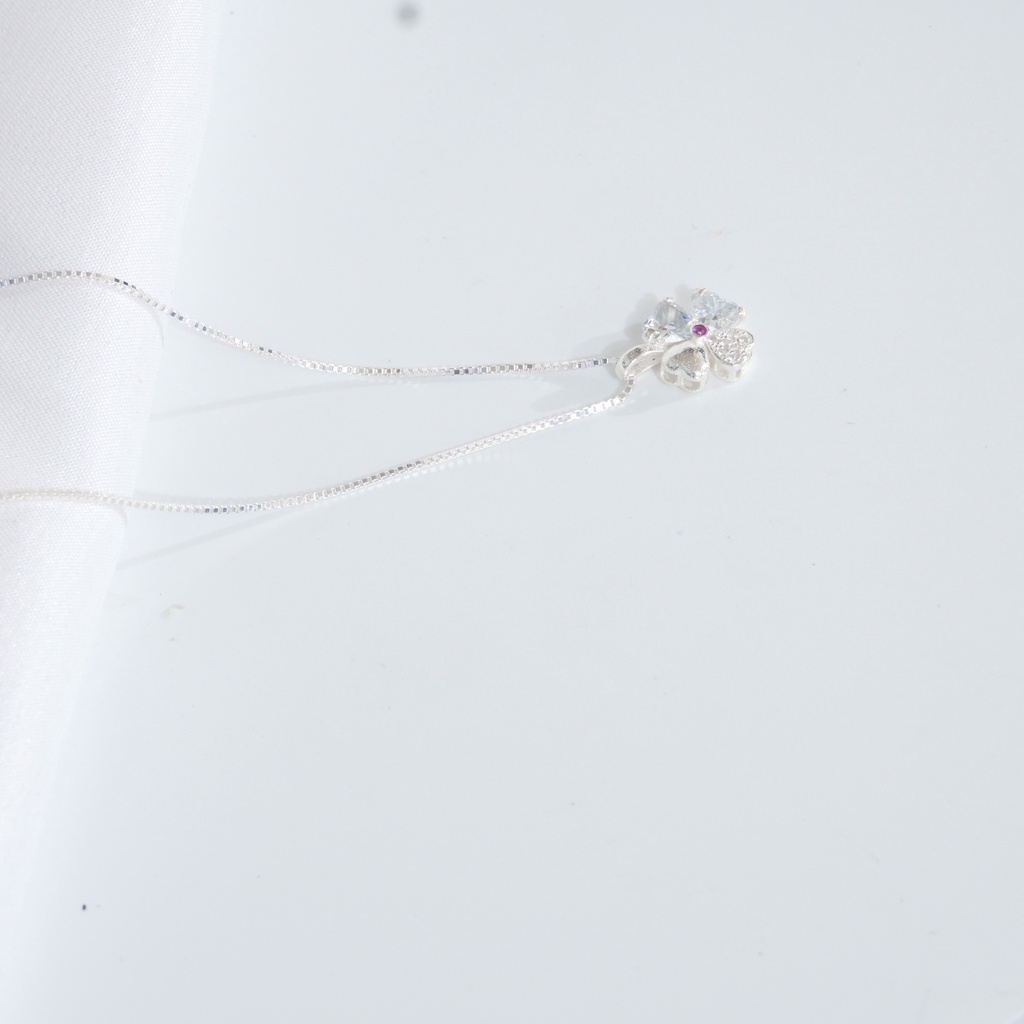 Dây chuyền bạc ATJ9071 dành nữ hình 4 lá cỏ Crystal pins ANTA Jewelry