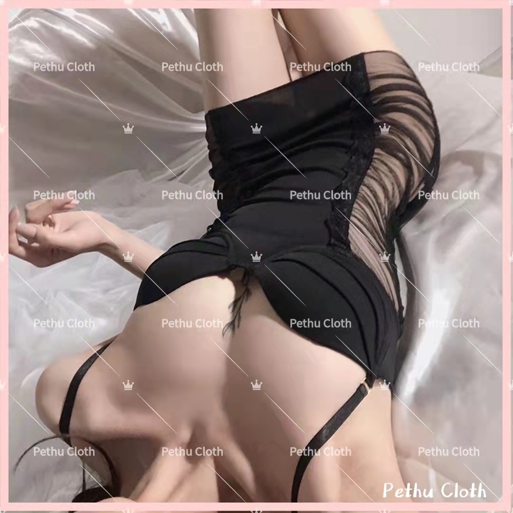 (Q1,HCM)🤞Đồ ngủ nữ sexyFreeshipĐầm ngủ 2 dây ren quyến rũ gợi cảm cao cấp dây viền gợi cảm dành cho 45-60kg---023