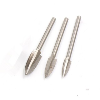 Đầu khắc gỗ 3 khía trục-cán 6mm(phukien303 xả hàng-có hàng sẵn)