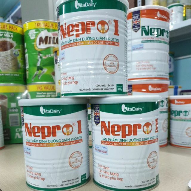 Combo 3 lon Sữa Nepro 1 400g (dành cho người bệnh thận) Date 2022