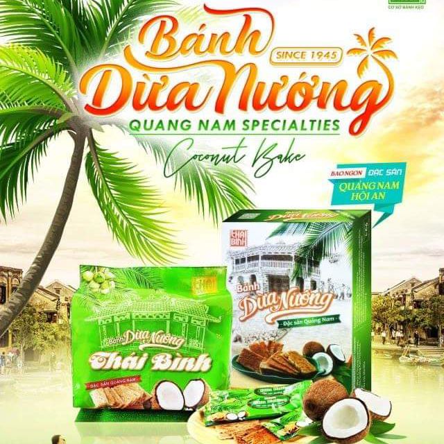 Bánh dừa nướng Thương hiệu Thái Bình -đặc sản Quảng Nam