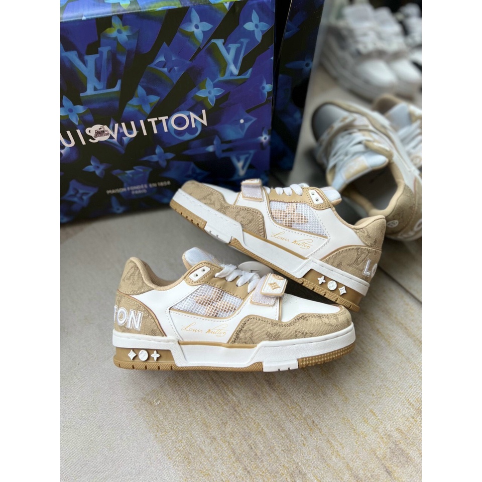 GIÀY SNEAKER LV TRAINER QUAI DÁN BẢN CAO CẤP MỚI NHẤT