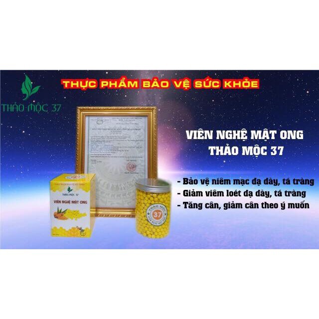 Mua hũ nghệ to 500g viên nghệ mật ong 37 tặng 2 túi zip trị giá 180k của công ty thảo mộc 37 ! ,