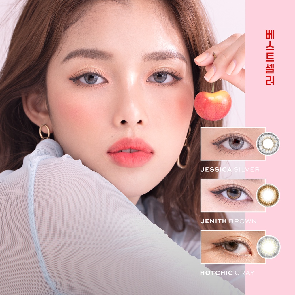 Box Pink The World - Kính áp tròng DOLL EYES, dung dịch ngâm & nhỏ mắt