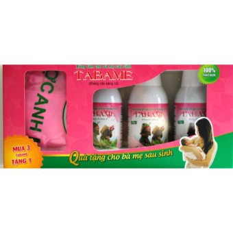 Tabame -combo 6 tabame tặng kèm 2 quà tặng ( chai tắm bé  va chai xông vùng kín)