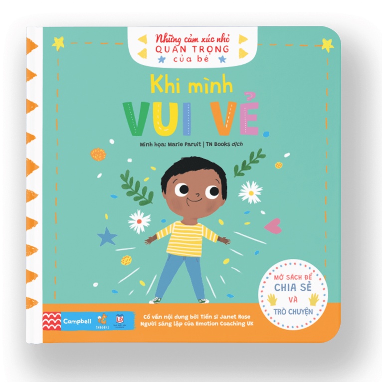 Sách Chuyển Động - Những Cảm Xúc Nhỏ Quan Trọng Của Bé - Khi Minh Vui Vẻ