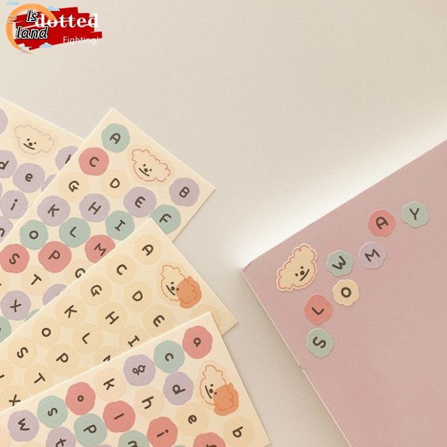 IS GaLiCiCi Alphabet Sticker / Color English Alphabet Sticker / Mini Photo Sticker