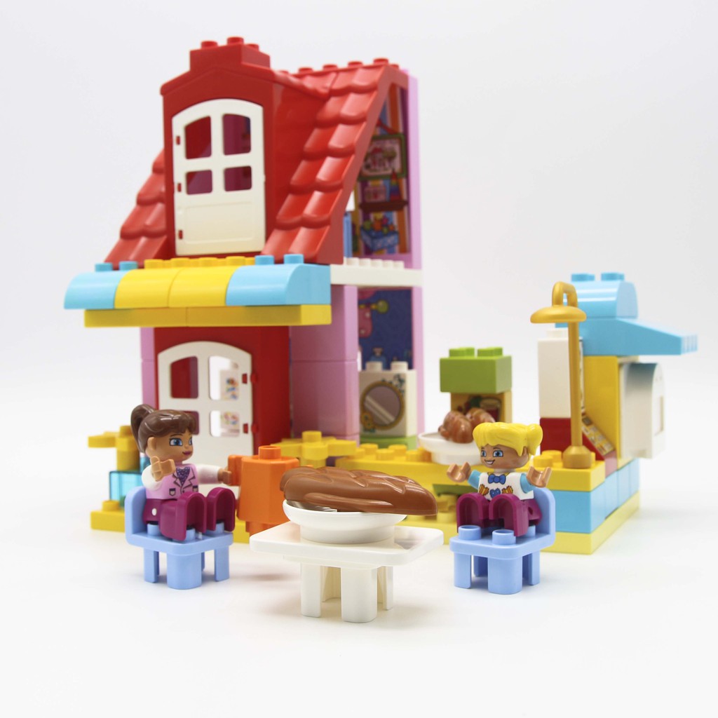 Bộ đồ chơi lắp ghép lego duplo cho bé phát triển tư duy, cửa hàng thức ăn nhanh vui vẻ 68 chi tiết Toyshouse - 55001