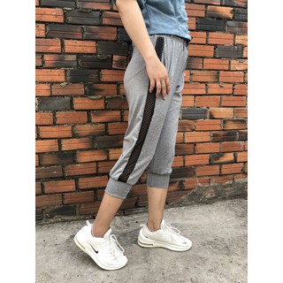 [HOT] Quần jogger nữ phối lưới thời trang