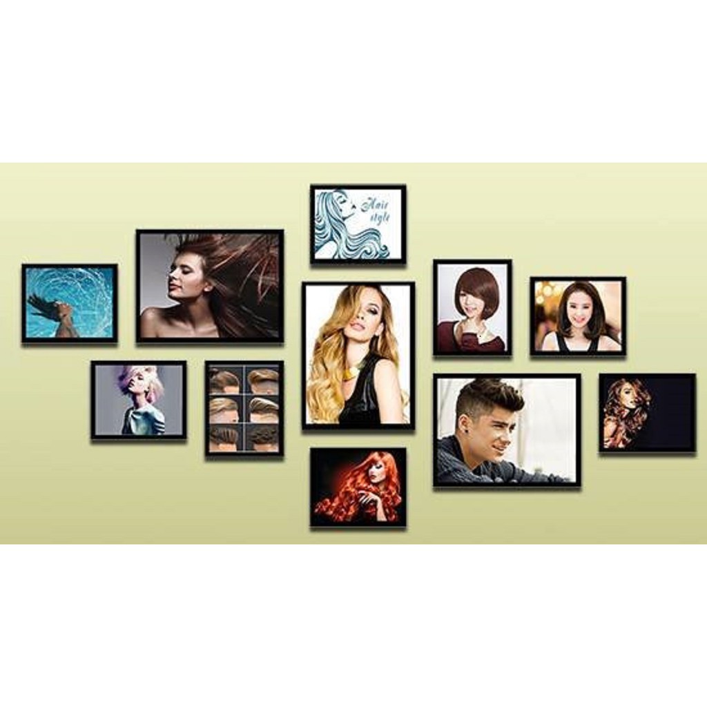 Bộ 11 Tranh Salon tóc nam nữ