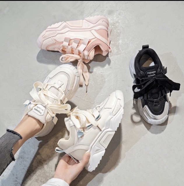 Giầy thể thao dây to cá tính