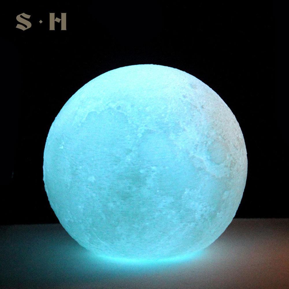 Đèn LED hình mặt trăng 3D nhiều màu