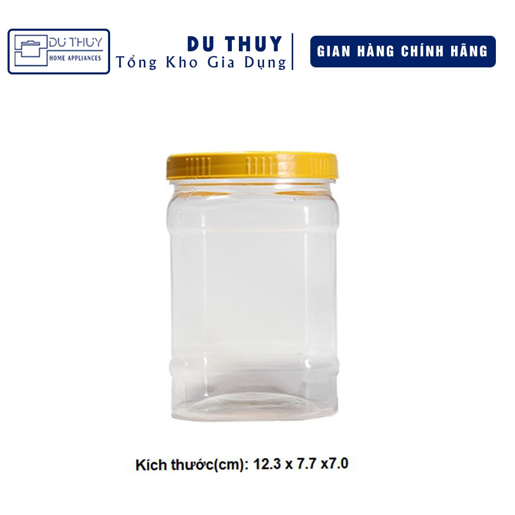 12 hũ nhựa vuông nắp đỏ đựng gia vị loại nhỏ tiện nghi, đa năng thích hợp với các gia đình của gia dụng Du Thủy