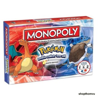 Cờ Tỷ Phú MONOPOLY POKEMON EDITION Board Game Pokemon Kanto Edition Family Boardgame Cờ tỉ phú