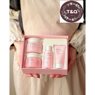 {4 item} Bộ dưỡng da Innisfree hoa anh đào - Innisfree Jeju Cherry Blossom Cream Duo Set