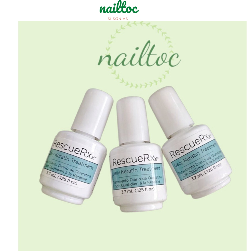 Dưỡng phục hồi móng CND RescueRXx 3,7ml nhập khẩu Mỹ chính hãng - Thần dược cải thiện hư tổn, kích thích mọc móng