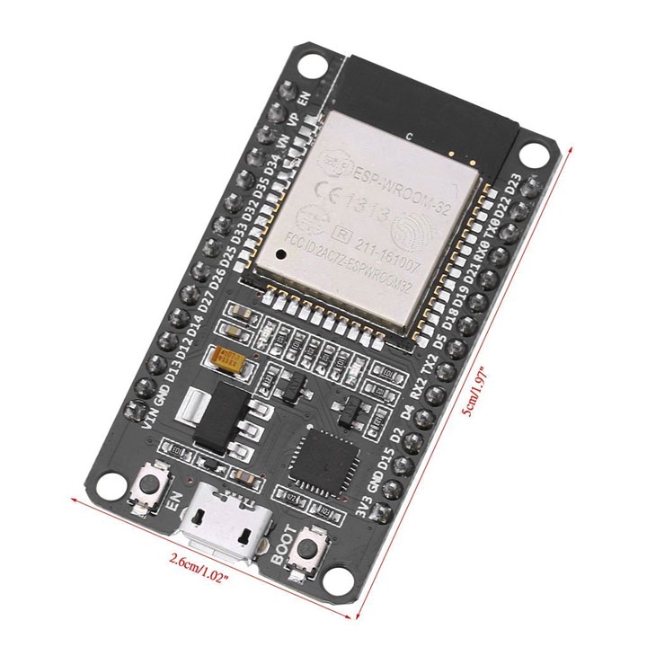 KIT RF Thu Phát Wife BLE ESP32 NodeMCU LuaNode32 Kèm Cáp Nạp Code Arduino