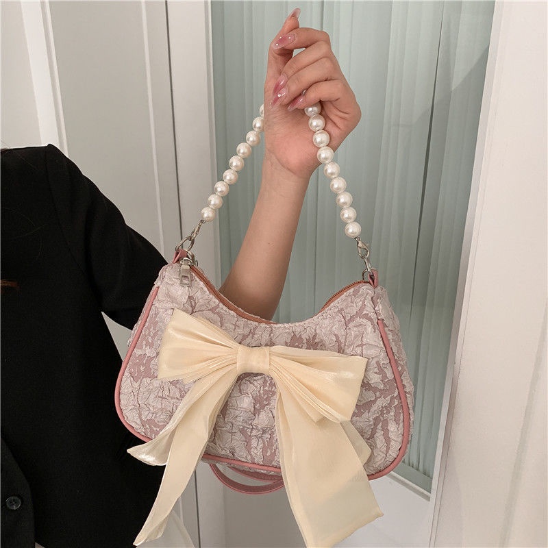 Túi Đeo Vai Thiết Kế Thắt Nơ Phong Cách Mới Mùa Hè 2022 Cho Nữ