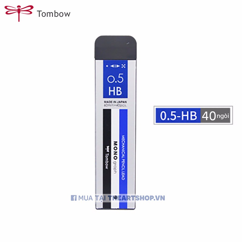 Ngòi chì bấm cơ khí màu đen TOMBOW Mono Graph MG cao cấp Nhật Bản 0.3/0.5mm