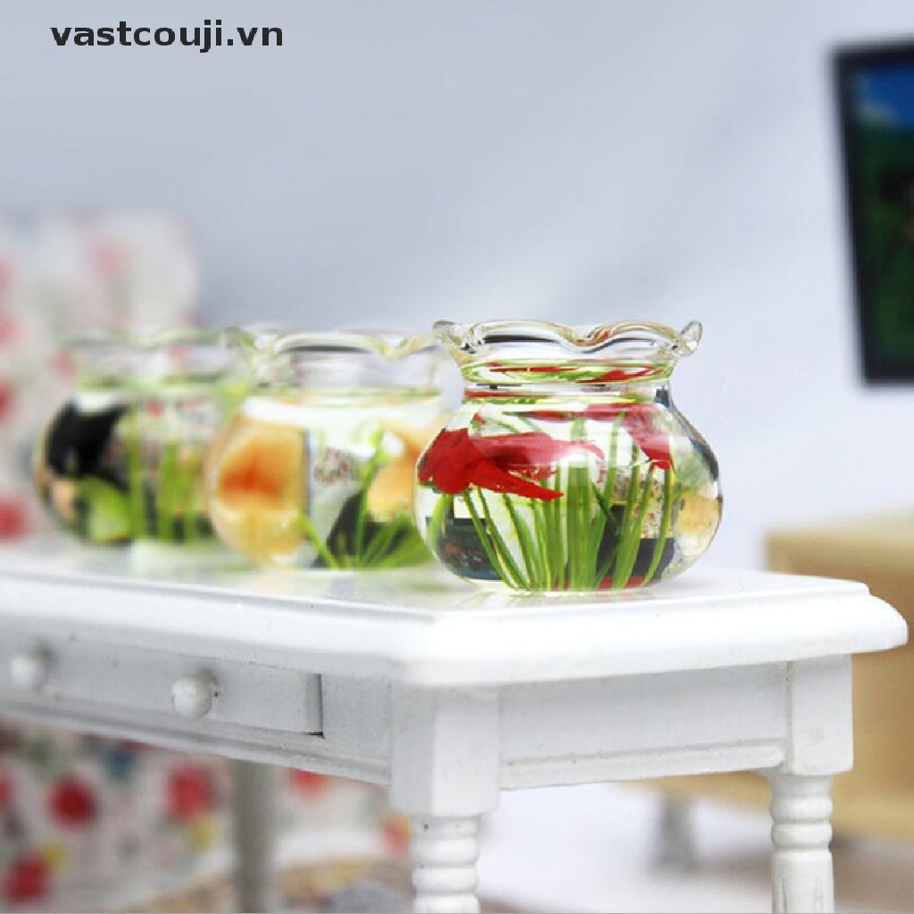 Đồ trang trí Hồ Cá Bằng Kính Thu Nhỏ Trang Trí Nhà Búp Bê
