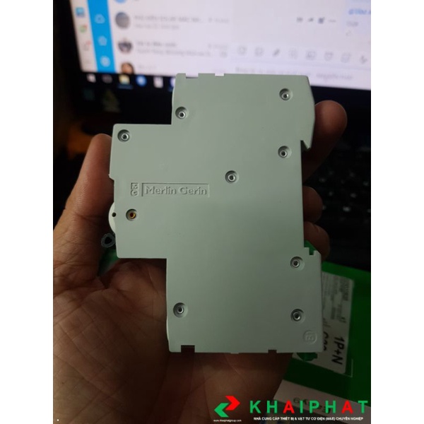 SLIM RCBO CB CHỐNG GIẬT RÒ 2P TÉP 1 PHA 2 CỰC 30mA 4.5kA át Áp Tô mát aptomat atomat 10A 16A 20A 25A 32A 40A SCHNEIDE