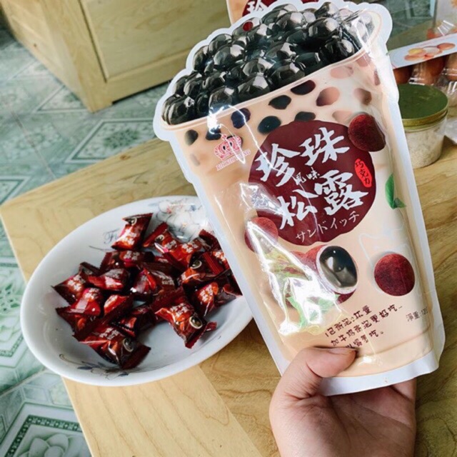 Sẵn kẹo trà sữa trân châu đường đen