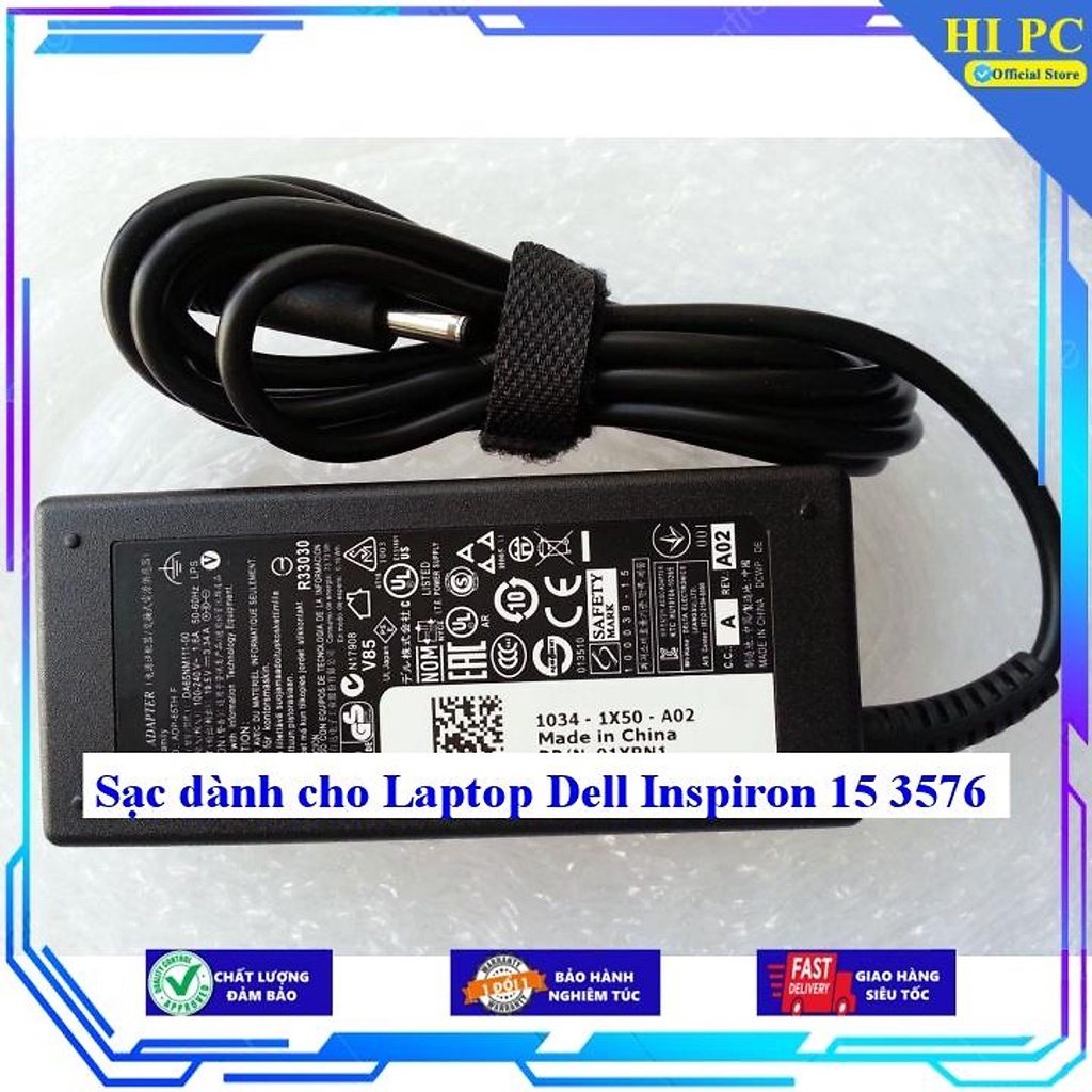 Sạc dành cho Laptop Dell Inspiron 15 3576 - Hàng Nhập Khẩu