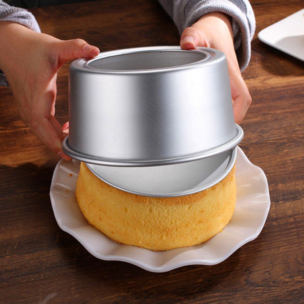 Khuôn làm bánh hình tròn bằng nhôm kích thước 4/6/8/10 Inch