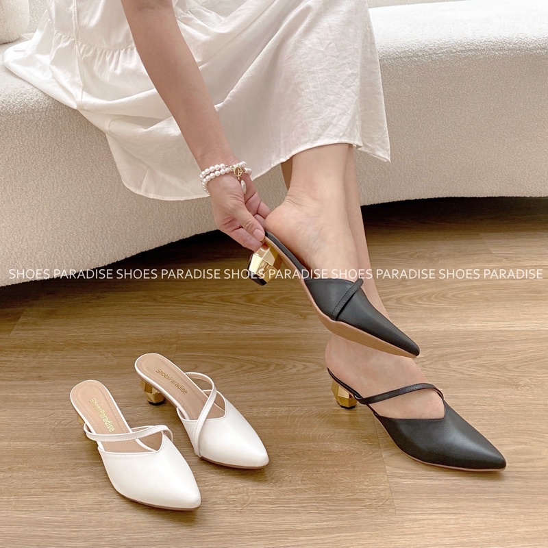 Giày cao gót bít mũi nhọn đế cao 5phân,giày nữ thời trang l046 shoesparadise (form nhỏ nhích lên 1 size)