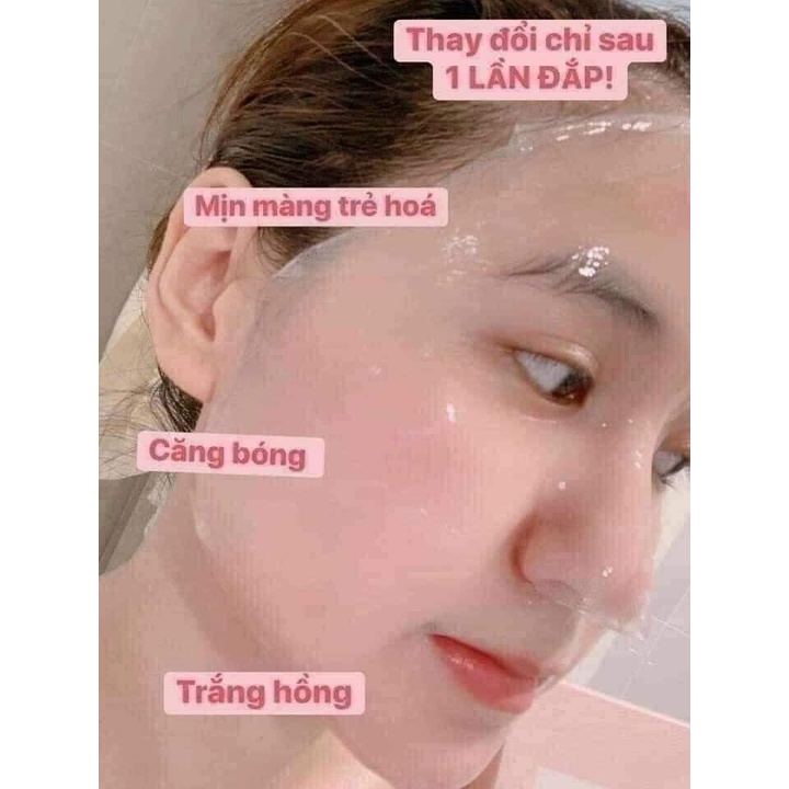 1 MIẾNG-Mặt nạ nhau thai cừu , Mặt Nạ Tế Bào Gốc Nhau Thai Cừu Cuống Rốn , cấp ẩm，dưỡng da